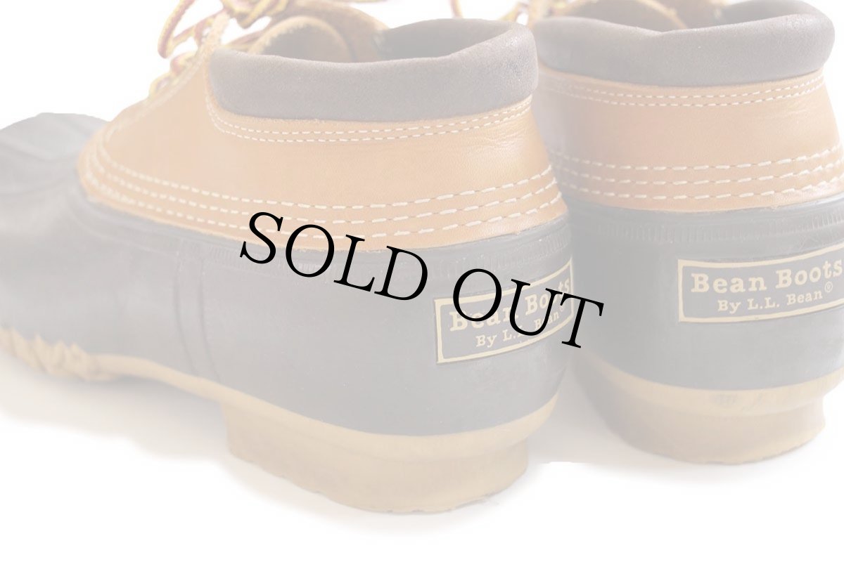 画像4: USA製 L.L.Bean 3ホール ビーンブーツ ガムシューズ タン×ブラウン 9M (4)