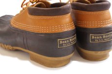 画像4: USA製 L.L.Bean 3ホール ビーンブーツ ガムシューズ タン×ブラウン 9M (4)
