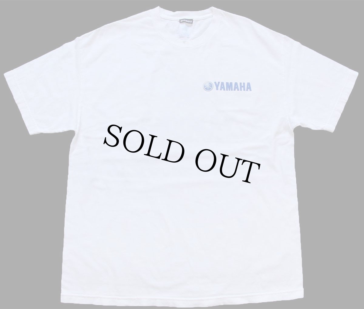 画像2: 00s YAMAHA ヤマハ ロゴ 両面プリント コットンTシャツ 白 XL (2)