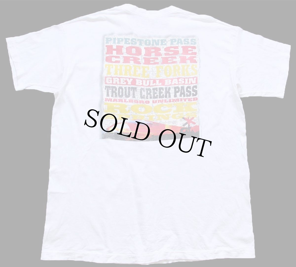 画像1: 90s USA製 MARLBORO UNLIMITED マルボロ コットン ポケットTシャツ 白 XL (1)