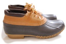 画像3: USA製 L.L.Bean 3ホール ビーンブーツ ガムシューズ タン×ブラウン 9M (3)
