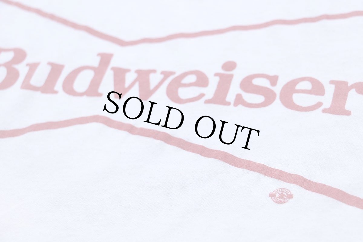 画像5: 80s Budweiserバドワイザー ビッグロゴ Tシャツ 白 (5)