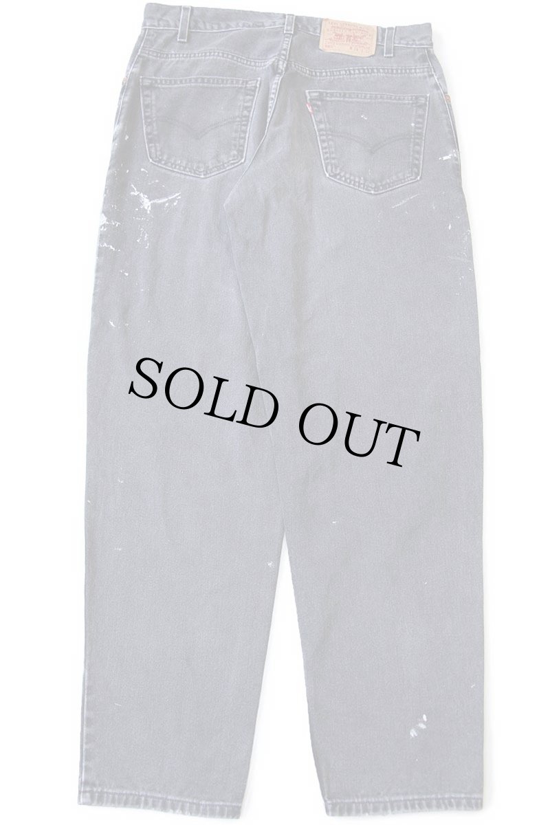 画像3: 00s Levi'sリーバイス 560 ペンキ飛び ブラック デニムパンツ フェード W34 L32 (3)