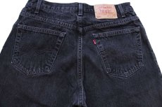 画像5: 90s USA製 Levi'sリーバイス 560 ブラック デニムパンツ W34 L32 (5)