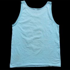 画像3: 90s SURFIN SUNFORCE アート 蛍光プリント タンクトップ 水色 (3)