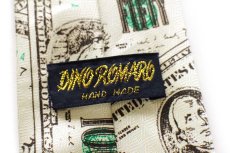画像5: DINO ROMARO ドル紙幣 総柄 ハンドメイド ネクタイ (5)