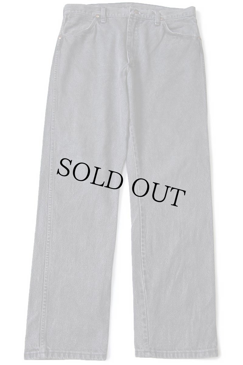 画像2: 80s USA製 Wranglerラングラー 13MWZPB 先染め ブラック デニムパンツ W36 L32 (2)