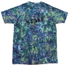画像1: 80s カナダ製 JIMMY'Zジミーズ Running Free STAFF バックプリント ムラ染め コットンTシャツ XL (1)