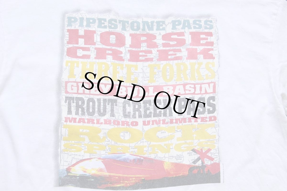 画像4: 90s USA製 MARLBORO UNLIMITED マルボロ コットン ポケットTシャツ 白 XL (4)