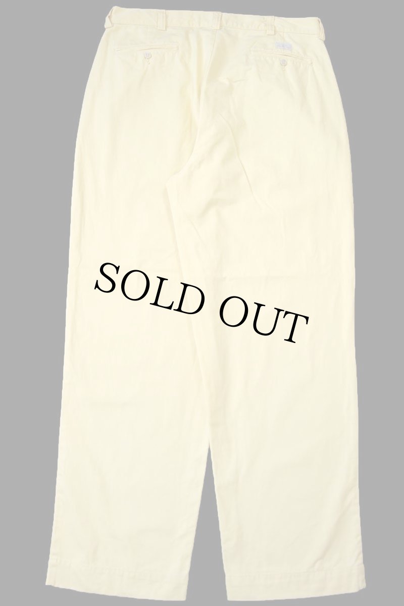 画像3: 90s ポロ ラルフローレン PHILIP PANT コットン チノパン 薄黄 W36 L30★327 (3)