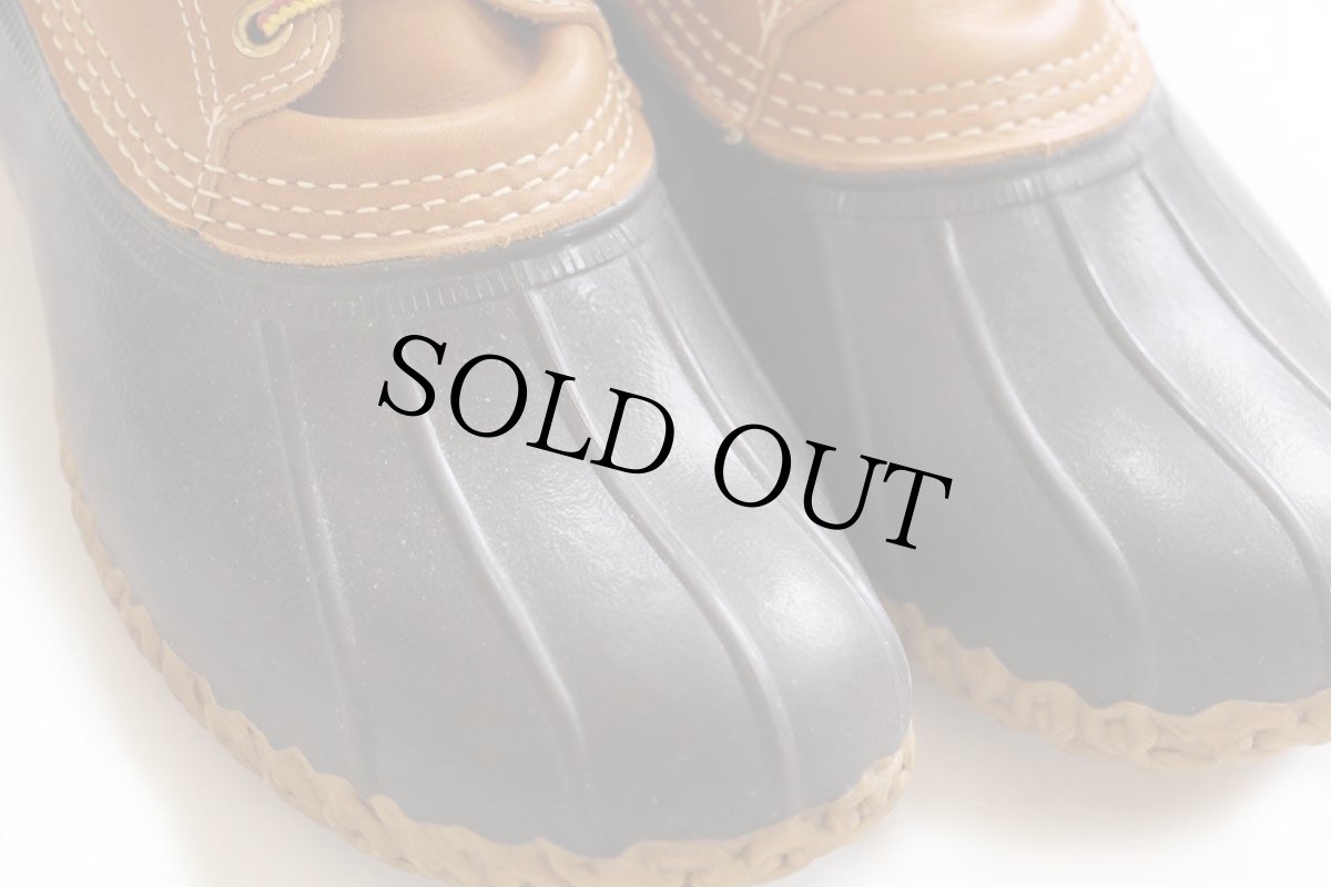 画像8: USA製 L.L.Bean 3ホール ビーンブーツ ガムシューズ タン×ブラウン 9M (8)