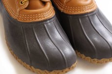 画像8: USA製 L.L.Bean 3ホール ビーンブーツ ガムシューズ タン×ブラウン 9M (8)