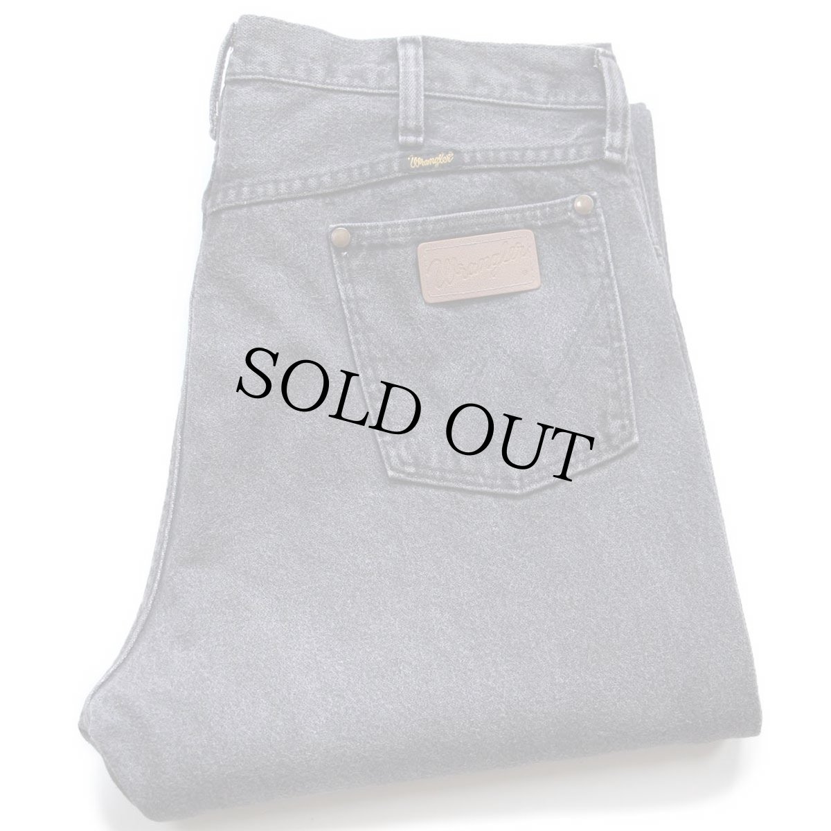 画像1: 80s USA製 Wranglerラングラー 13MWZPB 先染め ブラック デニムパンツ W36 L32 (1)