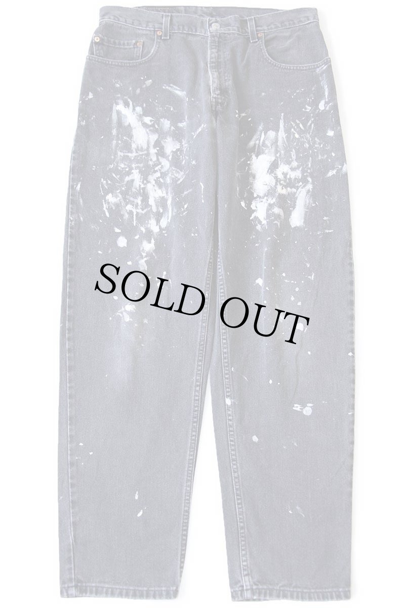 画像2: 00s Levi'sリーバイス 560 ペンキ飛び ブラック デニムパンツ フェード W34 L32 (2)