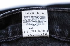 画像7: 90s USA製 Levi'sリーバイス 560 ブラック デニムパンツ W34 L32 (7)
