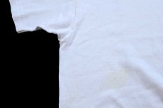 画像8: 90s USA製 Winston WINNERS CLUB PROTECT AMERICA'S EAGLES イーグル アート コットン ポケットTシャツ ボロ 白 XL (8)