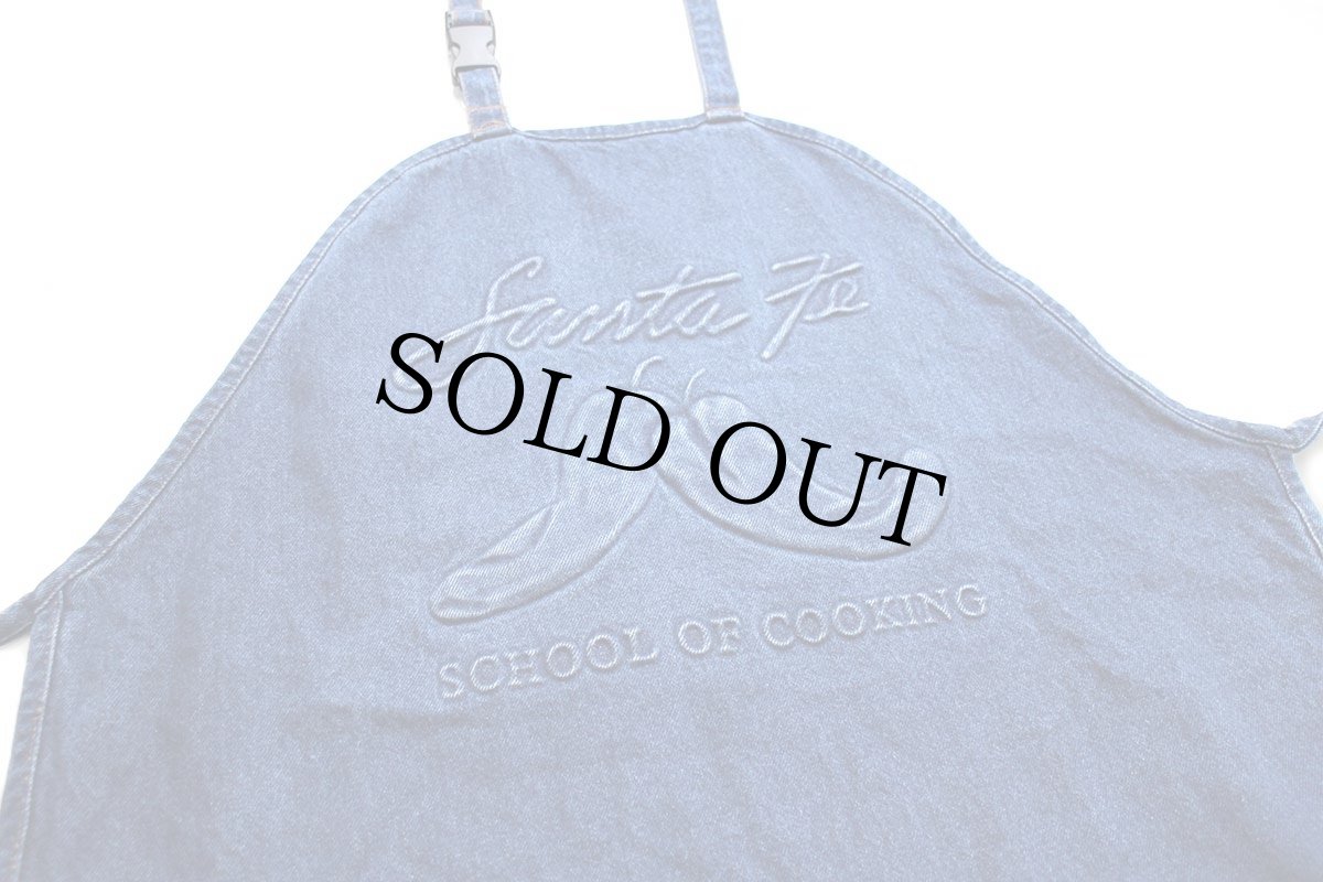 画像3: USA製 Santa Fe SCHOOL OF COOKING トウガラシ エンボス加工 デニム エプロン (3)