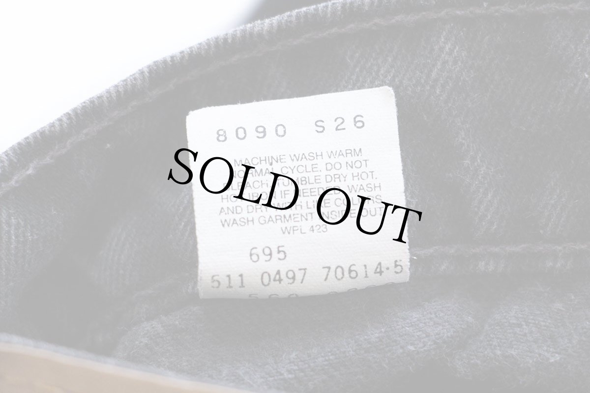 画像7: 90s USA製 Levi'sリーバイス 560 ブラック デニムパンツ W36 L30 (7)