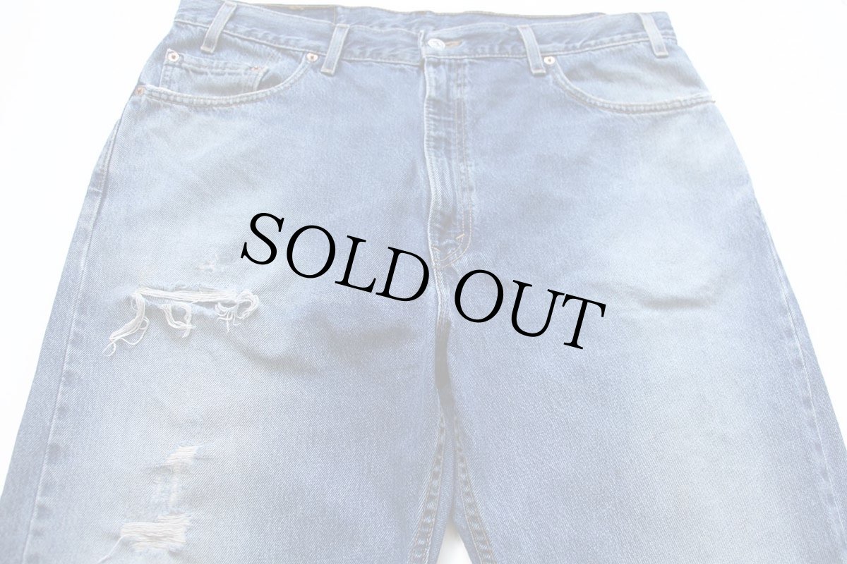 画像4: 00s USA製 Levi'sリーバイス 505 ダメージ デニムパンツ W40 L30★153 (4)