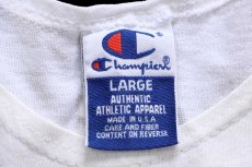 画像4: 90s USA製 Championチャンピオン ASPEN ひび割れプリント コットン タンクトップ 白 L (4)