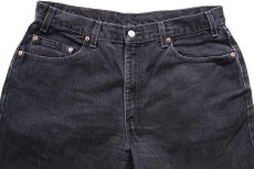 画像4: 00s メキシコ製 Levi'sリーバイス 550 ブラック デニムパンツ W36 L32 (4)