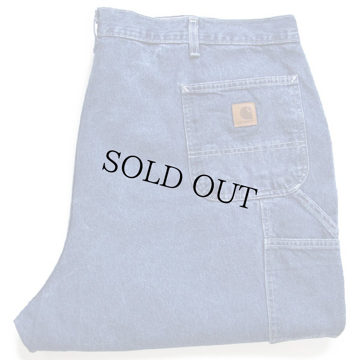 画像1: メキシコ製 carharttカーハート デニム ペインターパンツ W50 L30★超特大 (1)