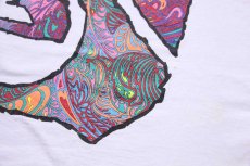 画像5: 90s USA製 Quiksilver アート 両面プリント コットンTシャツ 白 M (5)