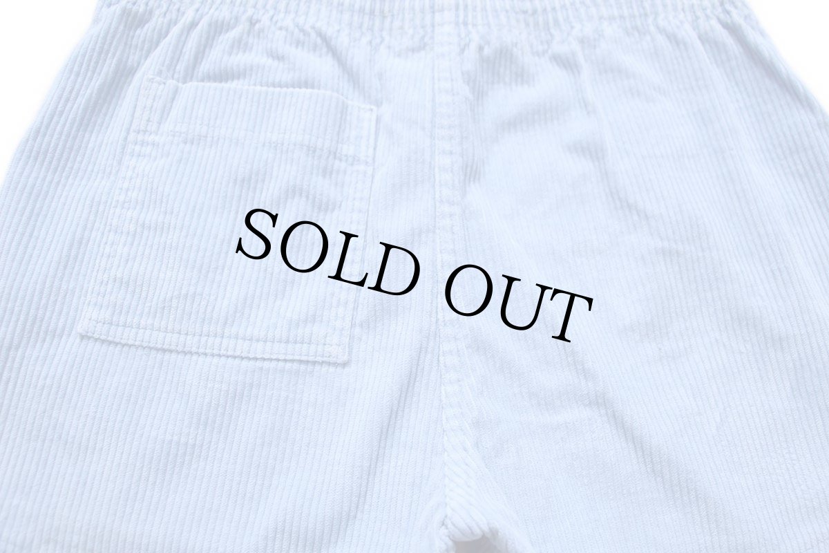 画像3: 80s USA製 OP ocean pacific オーシャンパシフィック 太畝 コーデュロイ ショートパンツ 水色 32★ショーツ (3)