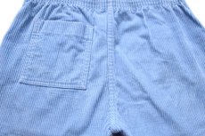 画像3: 80s USA製 OP ocean pacific オーシャンパシフィック 太畝 コーデュロイ ショートパンツ 水色 32★ショーツ (3)