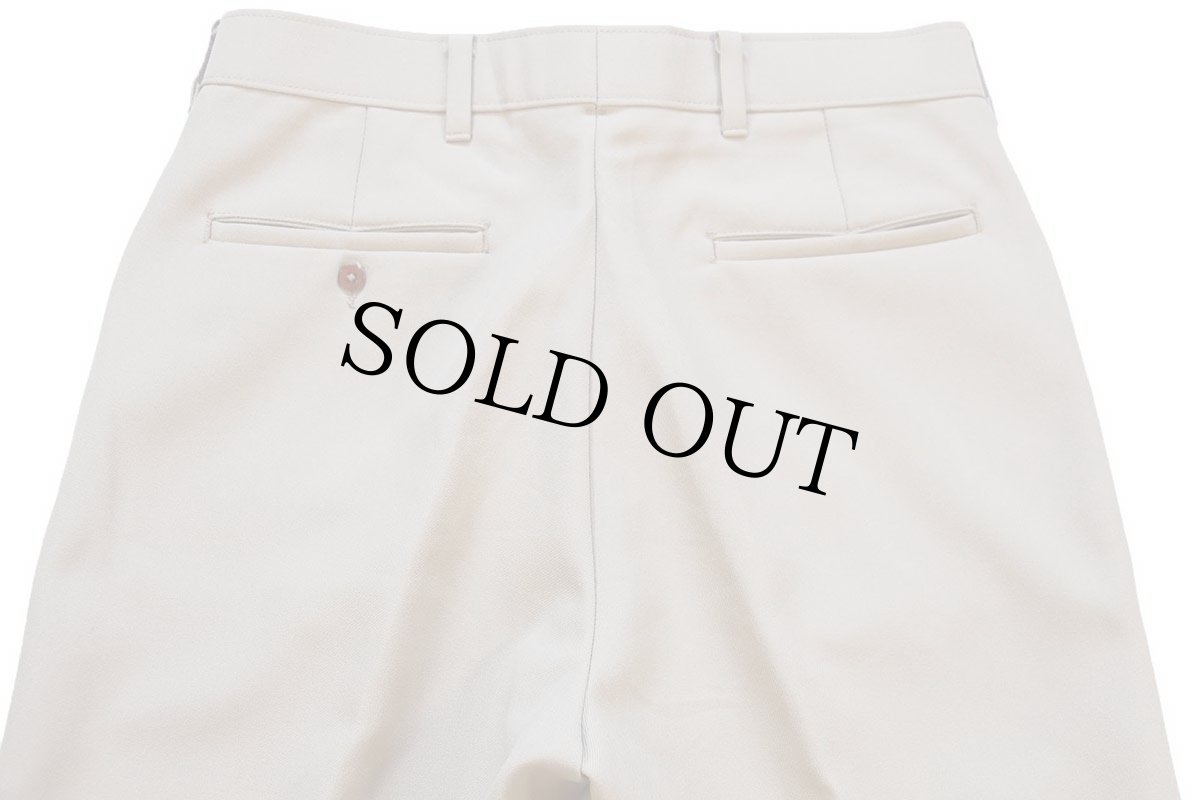 画像5: 80s Levi'sリーバイス ACTION SLACKS スラックス ポリエステルパンツ カーキ W32★スタプレ (5)
