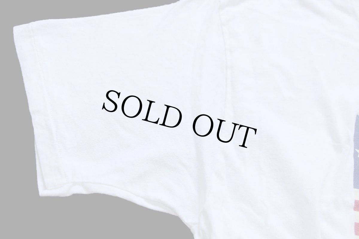 画像6: 90s USA製 POLO SPORT ポロ スポーツ ラルフローレン 星条旗 コットンTシャツ 白 L (6)