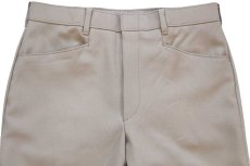 画像4: 80s Levi'sリーバイス ACTION SLACKS スラックス ポリエステルパンツ カーキ W32★スタプレ (4)