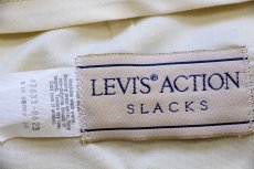 画像6: 80s Levi'sリーバイス ACTION SLACKS スラックス ポリエステルパンツ カーキ W32★スタプレ (6)
