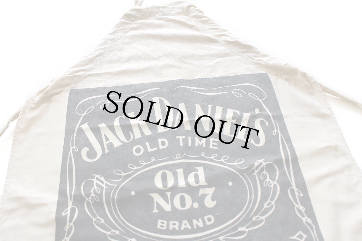 画像3: 70s USA製 OCEAN HOUSE JACK DANIEL'S OLD No.7 ジャックダニエル ロゴ 染み込みプリント エプロン (3)