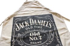 画像3: 70s USA製 OCEAN HOUSE JACK DANIEL'S OLD No.7 ジャックダニエル ロゴ 染み込みプリント エプロン (3)