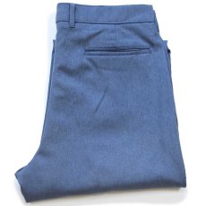 画像1: 90s USA製 Levi'sリーバイス ACTION SLACKS スラックス ポリエステルパンツ 杢ブルーグレー W34 L29★スタプレ (1)