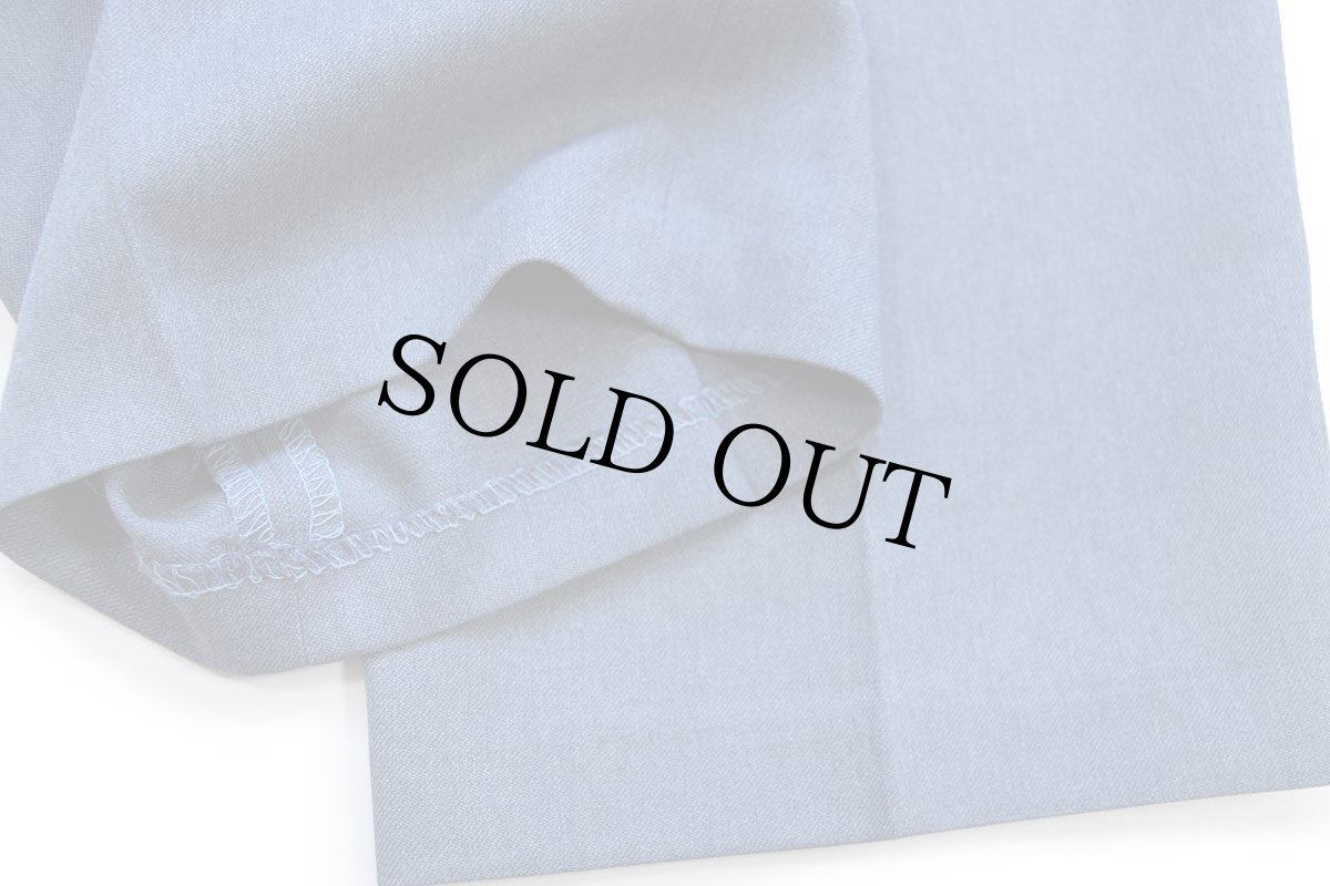 画像8: 90s USA製 Levi'sリーバイス ACTION SLACKS スラックス ポリエステルパンツ 杢ブルーグレー W34 L29★スタプレ (8)