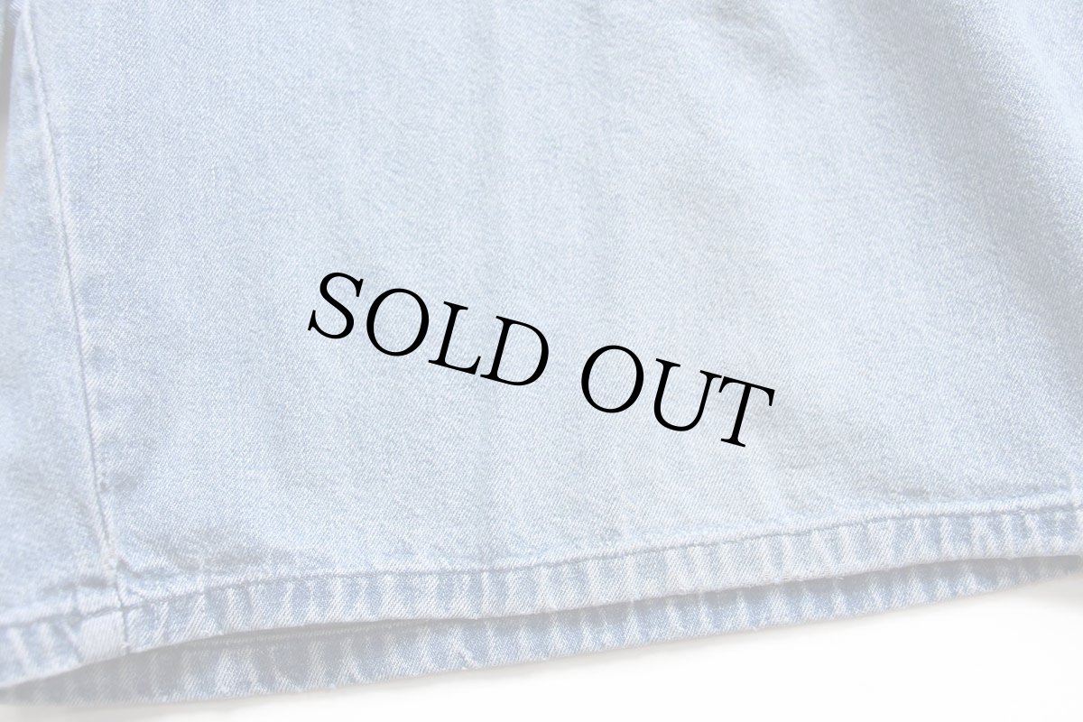 画像5: 80s USA製 ポロ ラルフローレン ツータック デニム ショートパンツ 38★ショーツ (5)