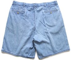 画像2: 80s USA製 ポロ ラルフローレン ツータック デニム ショートパンツ 38★ショーツ (2)