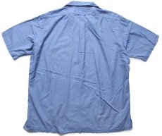 画像2: 90s ポロ ラルフローレン CALDWELL 半袖 オープンカラー コットンシャツ サックス L (2)