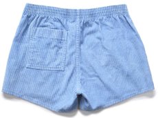 画像2: 80s USA製 OP ocean pacific オーシャンパシフィック 太畝 コーデュロイ ショートパンツ 水色 32★ショーツ (2)