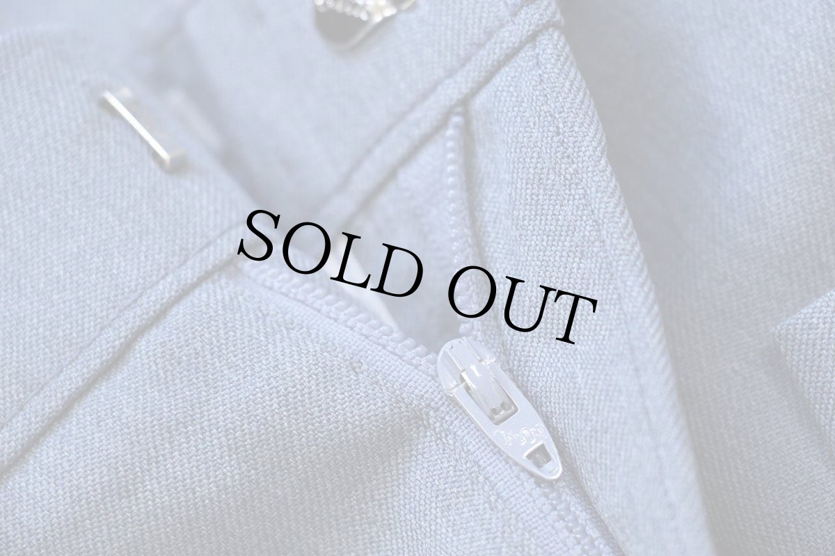 画像7: 90s USA製 Levi'sリーバイス ACTION SLACKS スラックス ポリエステルパンツ 杢ブルーグレー W34 L29★スタプレ (7)