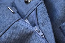 画像7: 90s USA製 Levi'sリーバイス ACTION SLACKS スラックス ポリエステルパンツ 杢ブルーグレー W34 L29★スタプレ (7)