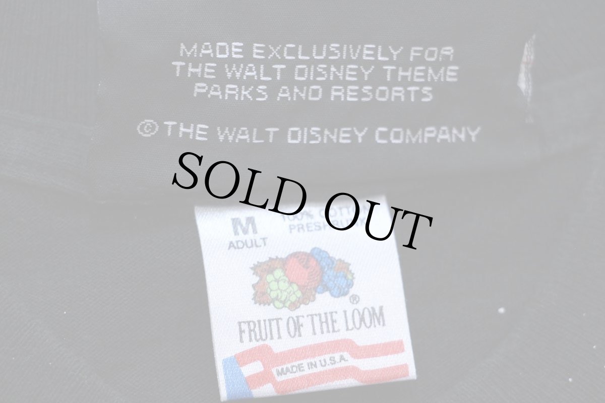 画像6: 90s USA製 Disneyディズニー EPCOT CENTER Walt Disney World 星空 アート オールオーバープリント コットンTシャツ 黒 M (6)