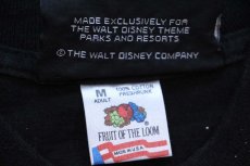 画像6: 90s USA製 Disneyディズニー EPCOT CENTER Walt Disney World 星空 アート オールオーバープリント コットンTシャツ 黒 M (6)