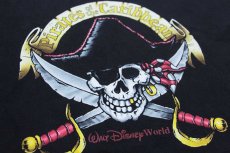 画像4: 00s Disneyディズニー Pirates of the Caribbeanパイレーツオブカリビアン スカル コットンTシャツ 黒 XL (4)
