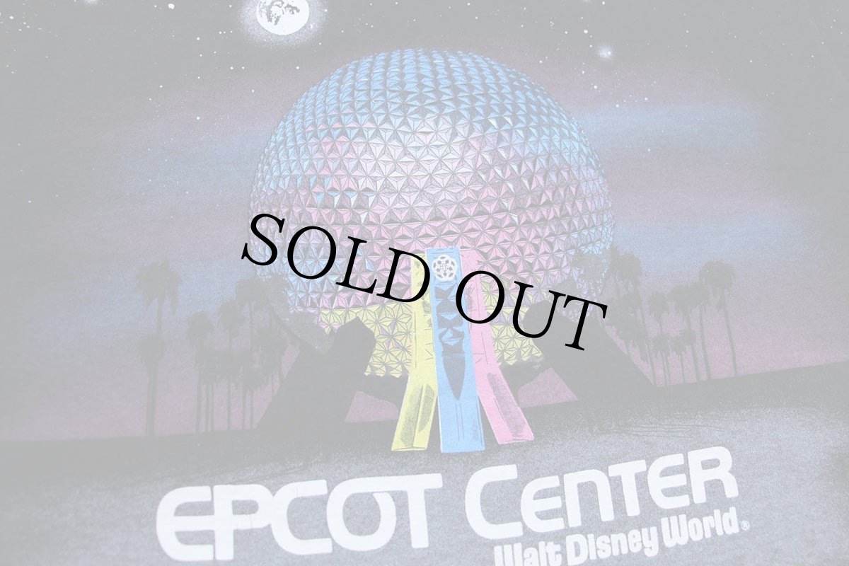 画像4: 90s USA製 Disneyディズニー EPCOT CENTER Walt Disney World 星空 アート オールオーバープリント コットンTシャツ 黒 M (4)