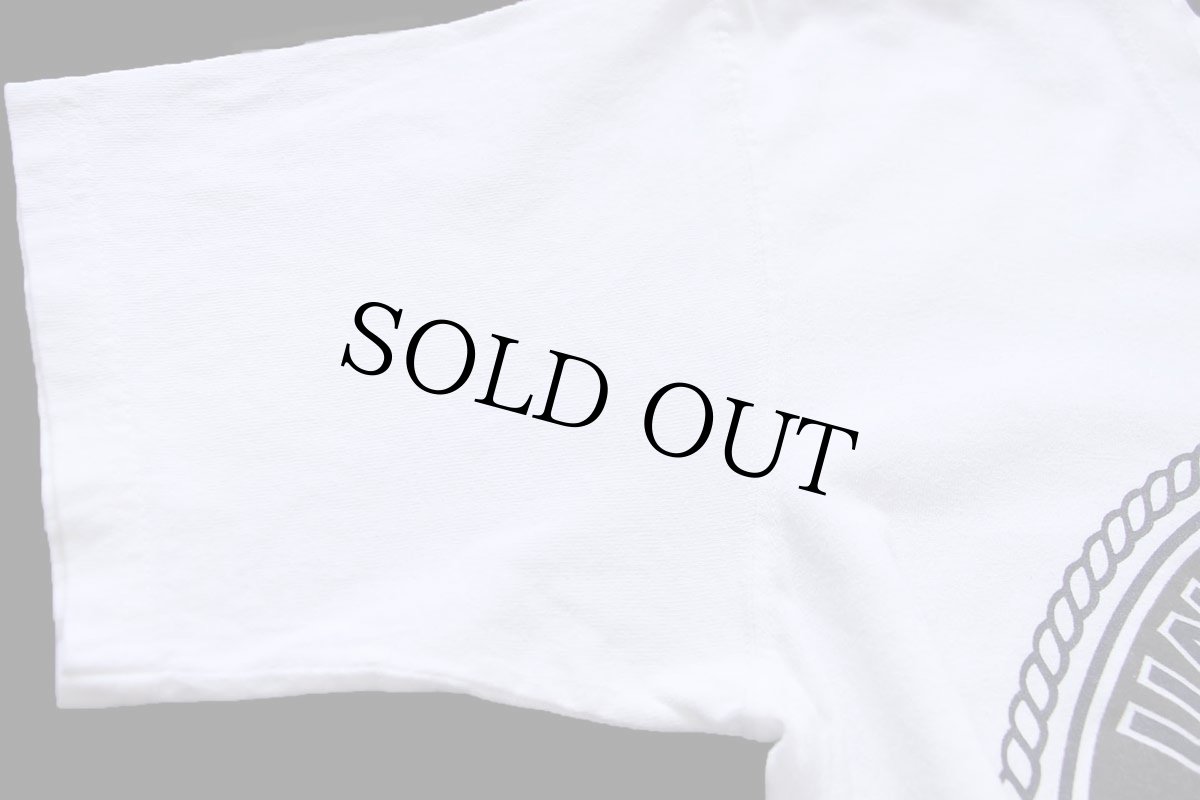 画像6: USA製 UNITED STATES NAVY ロゴ 両面リフレクタープリント コットンTシャツ 白 M (6)