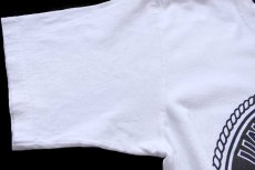 画像6: USA製 UNITED STATES NAVY ロゴ 両面リフレクタープリント コットンTシャツ 白 M (6)