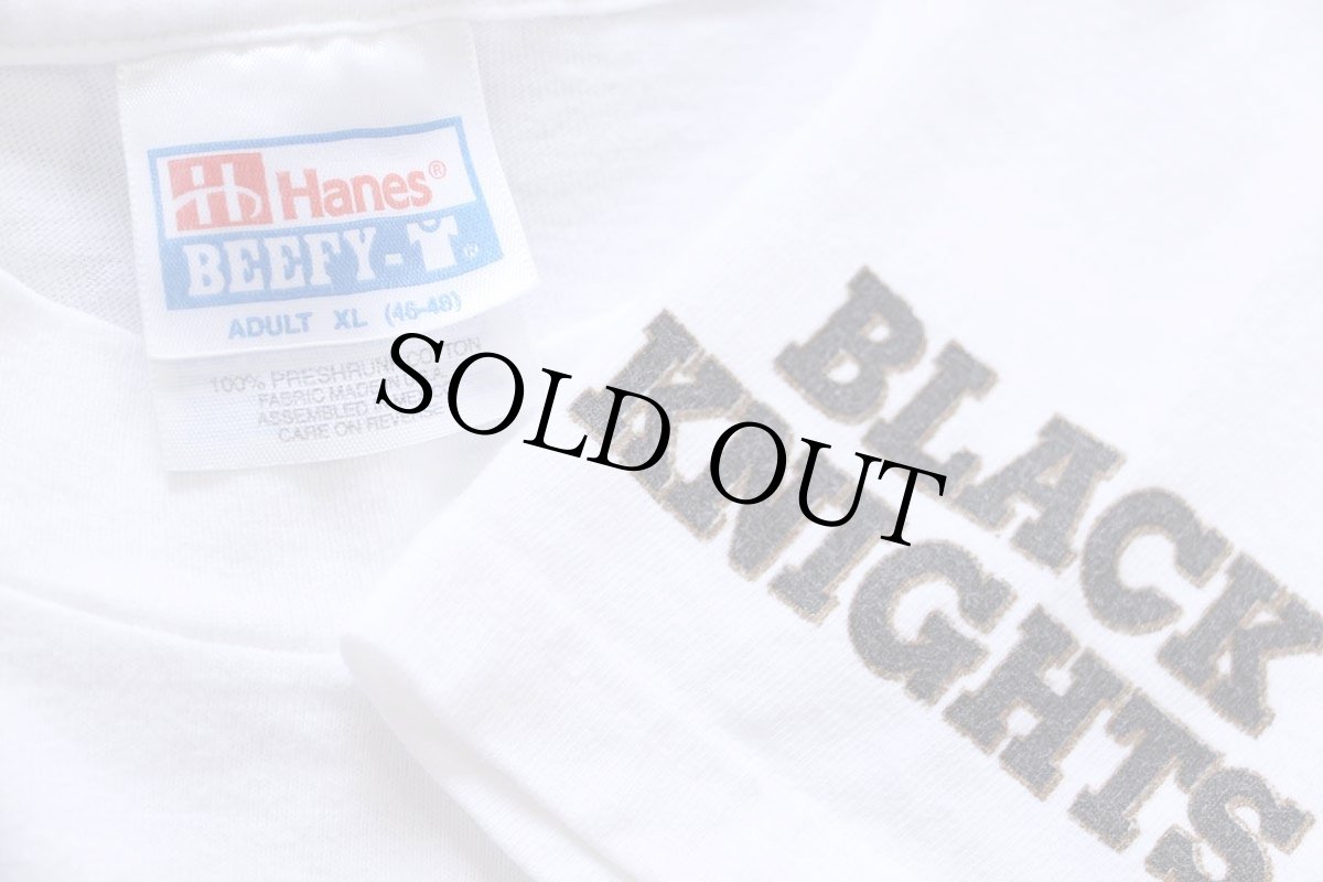 画像5: 90s Hanes ARMY FOOTBALL CRUSH NAVY 1996 両面プリント コットンTシャツ 白 XL (5)